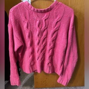 American eagle pink sweater
